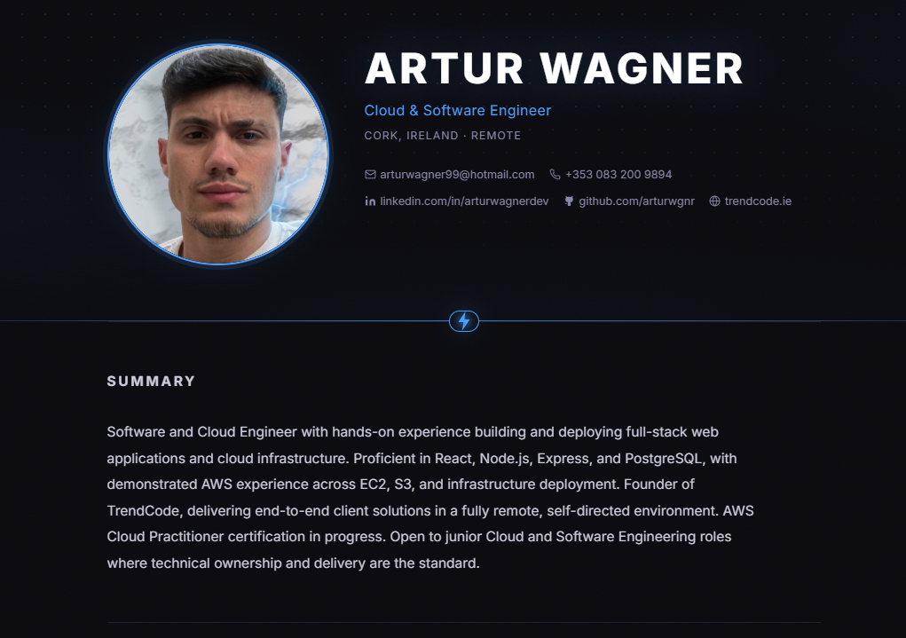 Artur Wagner Portfolio