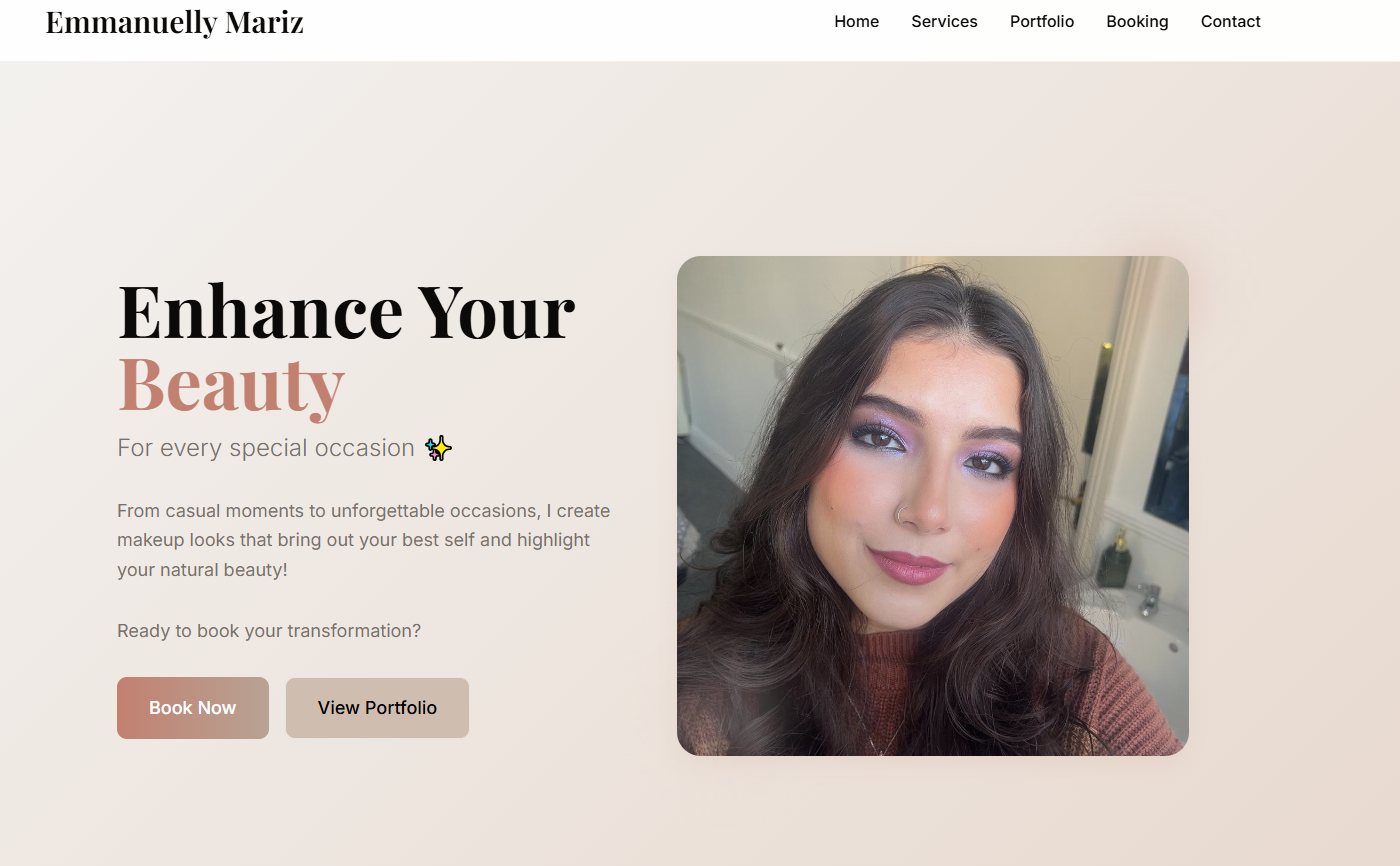 Manu Makeup Website