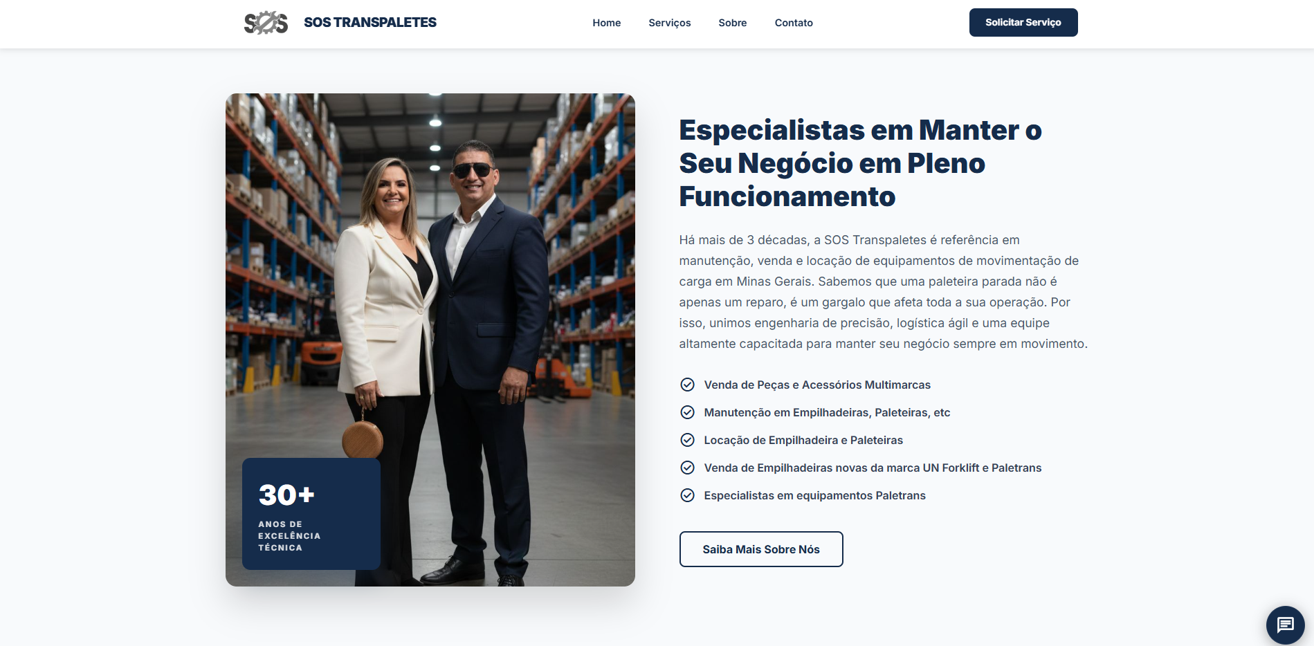 SOS Transpaletes Website